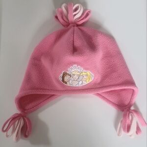 Pink Princess Fleece Hat Cap DISNEY STORE EXCLUSIVE WINTER3 Warm Embroider Small